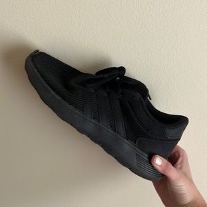 all black adidas neo